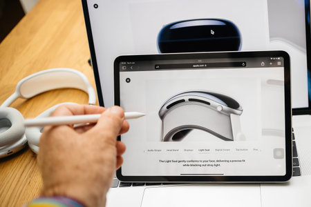 Presentation Apple Vision Pro mixed reality XR headset