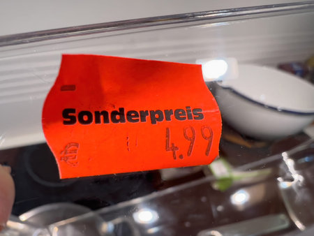 Special Price: 4.99 Euros in Germanのeditorial素材