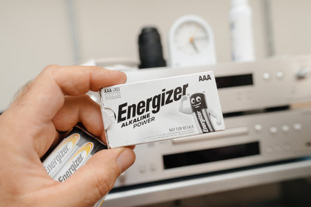 Energizer battery pack for business replacing in remote controlのeditorial素材