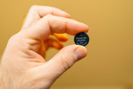 Panasonic CR 2032, 3 volts battery, Reliable power source for small devices.
