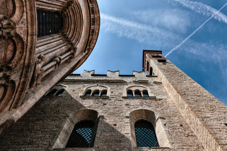 detail of the apse of a Romanesque cathedral