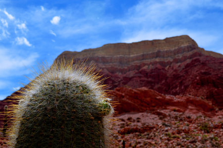The imposing hillの写真素材