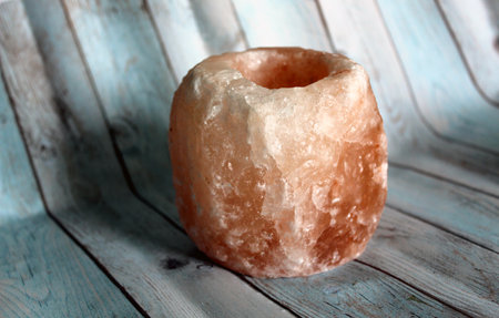 Chunk of Red Himalayan rock salt (or Himalayan Red Salt )の写真素材