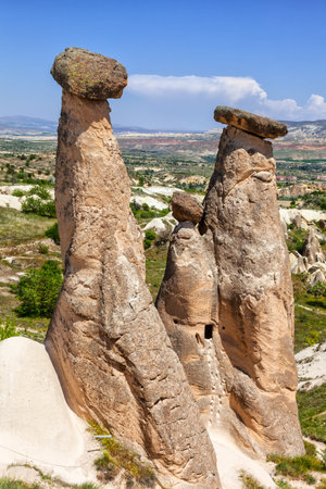 Unbelievable rocky nature of Cappadocia, Turkeyの写真素材