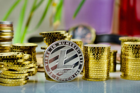 Silver Litecoin coin