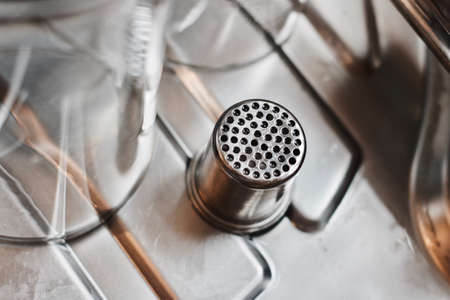 Garlic strainerの写真素材