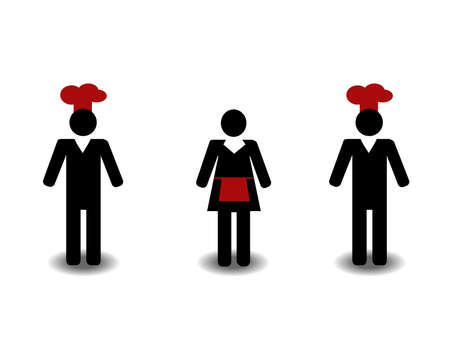 Restaurant peopleのイラスト素材