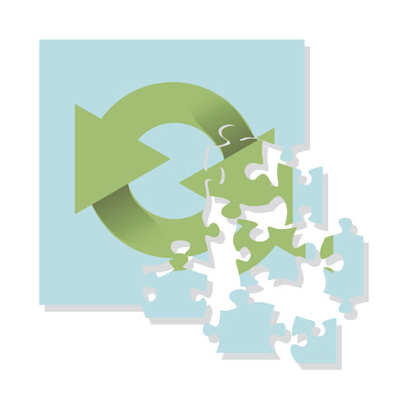 recycling logo puzzle