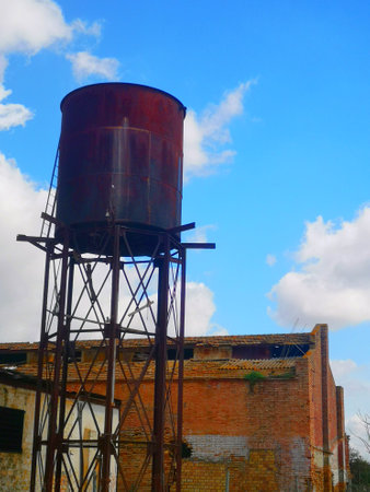 Abandoned industrial area in Utrera.の写真素材