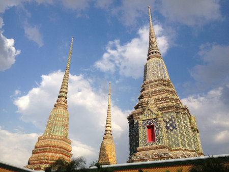 Buddhist Temples in Bangkokの写真素材