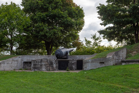 Old fortification in the Point Pleasant Park of the city of Halifax (Nova Scotia, Canada)