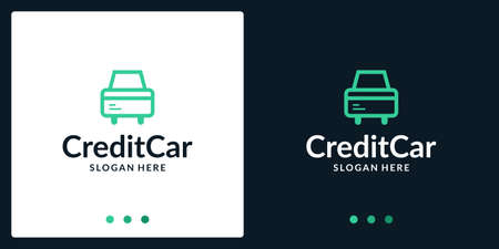 car logo inspiration and credit card logo. premium vectors.のイラスト素材