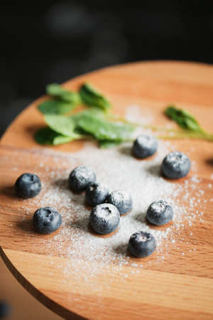 cooking cake on the table and baking cake ingredientsの写真素材