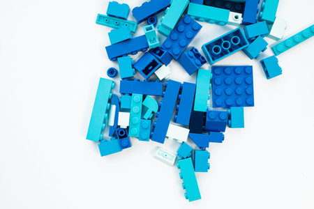 Moscow, The Russia - September 24, 2019: Lego blocks - plastic construction toy