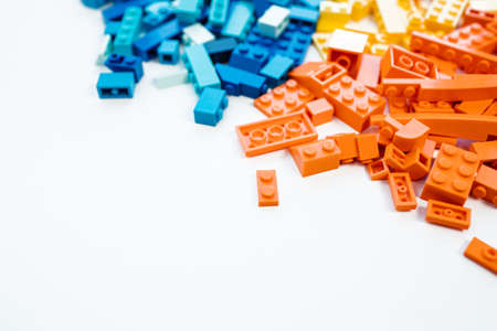 Moscow, The Russia - September 24, 2019: Lego blocks - plastic construction toyのeditorial素材