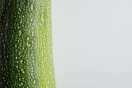 Zucchini on a white background. Minimum concept