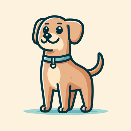 Adorable and cute dog cartoon logo mascot animalのイラスト素材