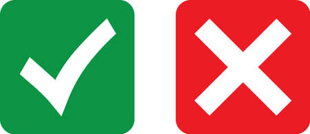 Yes or No symbol Vectorのイラスト素材