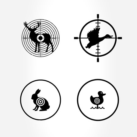 animal shooting targetsのイラスト素材