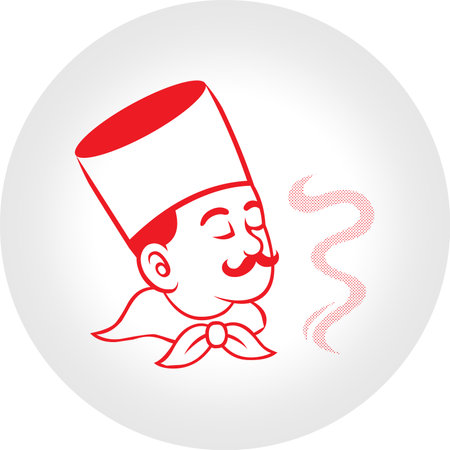 Chef vector icon restuarantのイラスト素材
