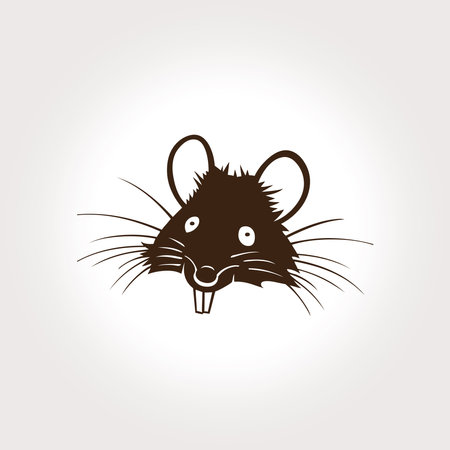rat head logoのイラスト素材