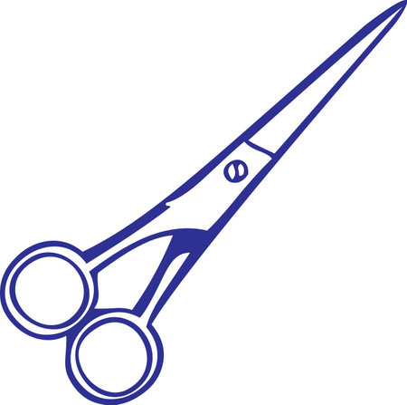 scissors logo vectorのイラスト素材