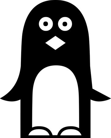 penguin vector illustrationのイラスト素材