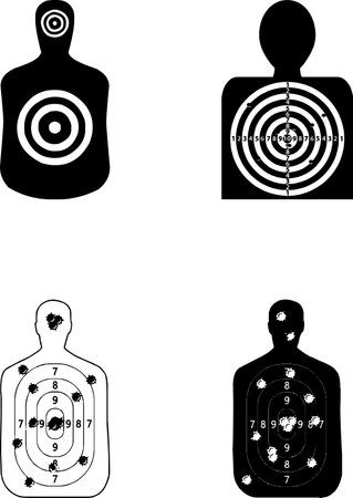 target shooting iconのイラスト素材