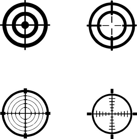 target shooting iconのイラスト素材