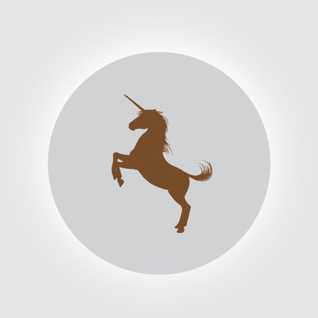unicorn logo vectorのイラスト素材