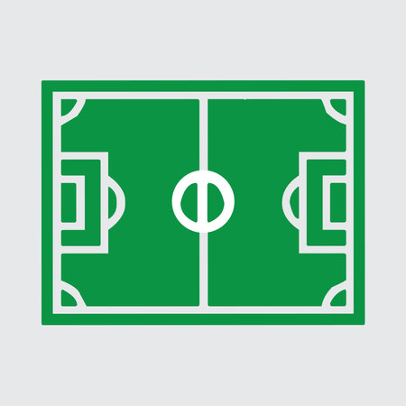 football field center logoのイラスト素材