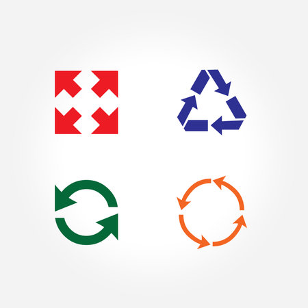 set of arrowsのイラスト素材