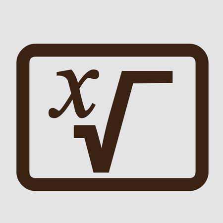 square root symbol, square root logo designのイラスト素材