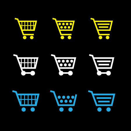cart shopping, cart shopping icon, shopping cart vector, shopping cart iconのイラスト素材