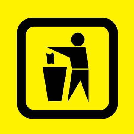trash icon vector, trash vector design, trash logoのイラスト素材