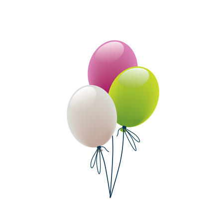 balloon logo design, balloon vector designのイラスト素材