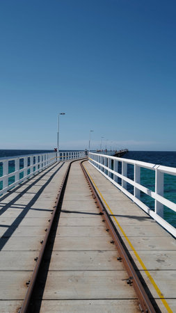 The Busselton Jetty in Perth, Australiaのeditorial素材