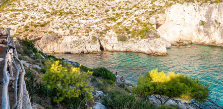 Zakynthos Island, Greece. A pearl of the Mediterranean with beaches and coasts suitable for unforgettable sea holidays. Limnionas Beach.のeditorial素材