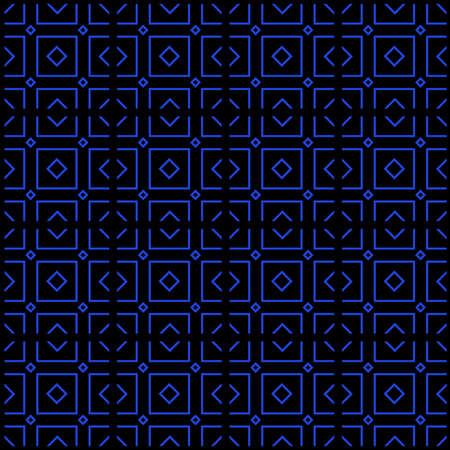 Illustration with repetitive geometric shapes covering the background. Drawing with colored pattern that can be used as a web pattern, wallpaper, digital graphics, gifts and artistic decorations.の写真素材