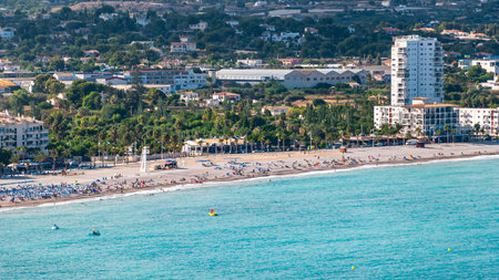 Altea, a town on the Mediterranean coast of the Costa Blanca. A tourist destination in Spain just a...