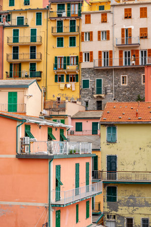 Manarola in the Five Lands, Italy. Splendid seaside and fishing village, a popular international...