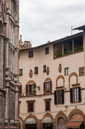 Florence, UNESCO heritage site and home of the Italian Renaissance, rich in monuments and works of art of world renown, city of the Medici dynasty: view of the city.の写真素材