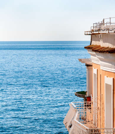 Positano, a splendid village and seaside resort on the famous Amalfi Coast, behind the Gulf of Naples and close to Amalfi, Sorrento and Pompeii.の写真素材