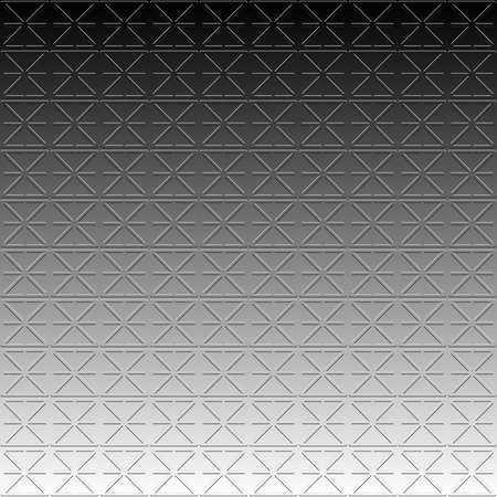 Bas-relief illustration with repetitive geometric shapes covering the background. Black and white design for pattern, web, wallpaper, digital graphics and artistic decorations.の写真素材
