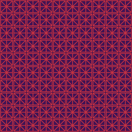 Illustration with repetitive geometric shapes covering the background. Drawing with colored pattern that can be used as a web pattern, wallpaper, digital graphics, gifts and artistic decorations.の写真素材