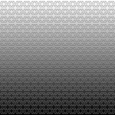 Bas-relief illustration with repetitive geometric shapes covering the background. Black and white...