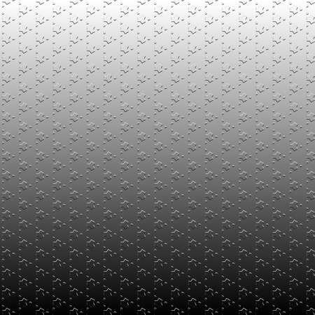 Bas-relief illustration with repetitive geometric shapes covering the background. Black and white design for pattern, web, wallpaper, digital graphics and artistic decorations.の写真素材