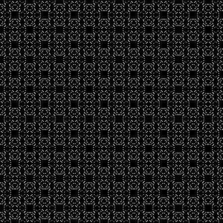 Illustration Black and white with repeated geometric shapes covering the background. Editable and colorable pattern for motifs, web, wallpaper, digital graphics and artistic decorations.の写真素材