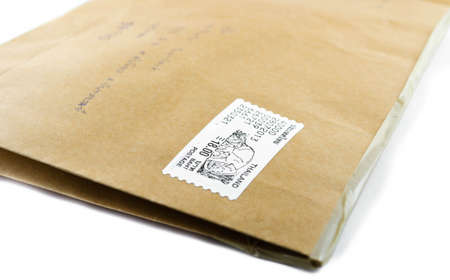 Brown envelope の写真素材
