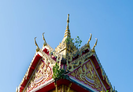 Roof gable in Thai style.